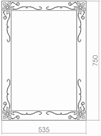 Mixline Зеркало Шарм Магнолия 53.5 – фотография-2